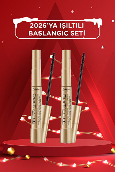 L'Oreal Paris Telescopic Siyah Maskara 2'li Set