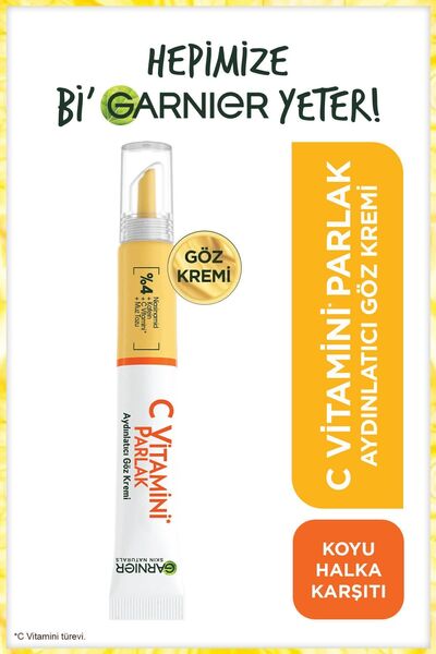 Garnier C Vitamini Aydınlatıcı Göz Kremi (Niasinamid + Kafein)