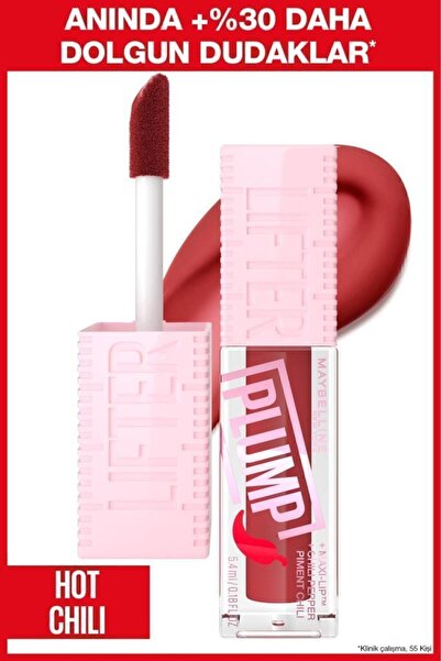 Maybelline New York Lifter Plump Dudak Parlatıcısı- 006 Hot Chili