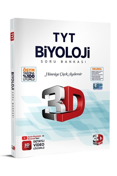 3D Yayınları 3d Yayınları Tyt Biyoloji 3d Soru Bankası