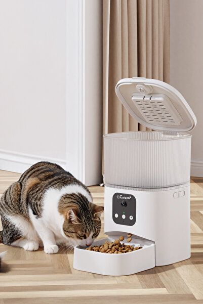 Kiwi Kiwipets Evcil Hayvan Akıllı Kameralı Multifonksiyon Mama Kabı - Smart Pet Feeder Kpf-10570