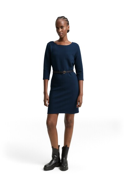 Tom Tailor Denim dress with zipper detail fitted mini