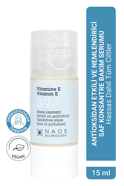 Etat Pur Pure Active Vitamin E Antioksidan Etkili Nemlendirici Saf Konsantre Bakım Serumu 15 ml