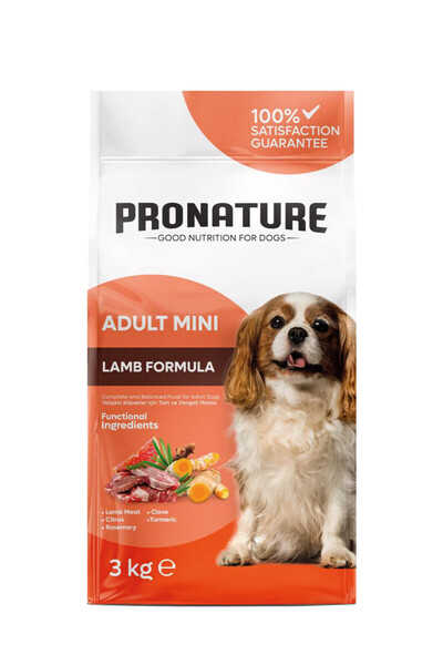 Pronature Küçük Irk Yetişkin Kuru Köpek Maması (Daily Protect) - Kuzu Etli ve Pirinçli - 3 KG