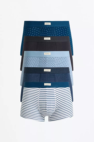 LEFTIES Man Pack 5 Boxer Fsia - White Dot