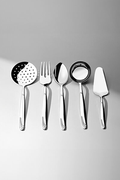 Nehir Set de service din 5 piese din oțel inoxidabil Lisabona - Design simplu