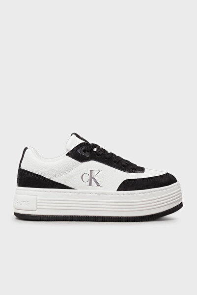 Calvin Klein Alacsony szárú, fűzős fekete/fehér tornacipő