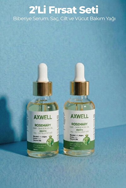 AXWELL Biberiye Yağı Complexi Saç Dökülmesi ve Yıpranmış Saçlar için Hızlı Sa...