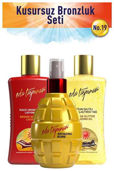 Eda Taşpınar Kusursuz Bronzluk Seti no.19 Bomb+IşıltılıY+Losyon (EGX18-EGX04-...