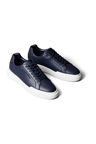 Calvin Klein Robustní šněrovací boty s platformou a koženým svrškem