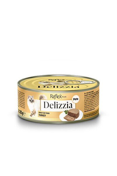 Reflex Plus Delizzia / Kıyılmış Hindi Etli Yetişkin Kedi Maması 85g