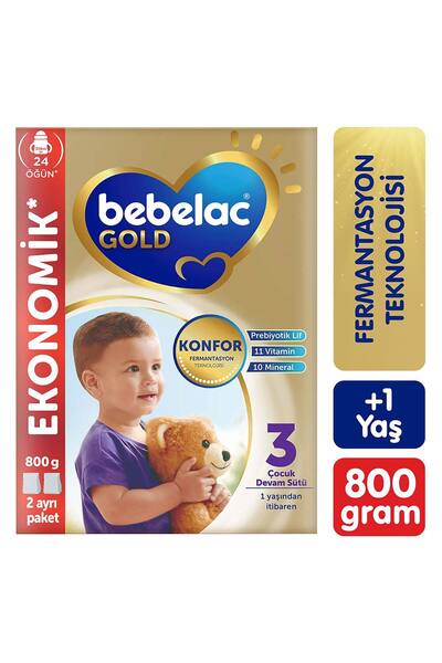 Bebelac Gold Konfor 3 Devam Sütü 1 Yaş+ 800 Gr