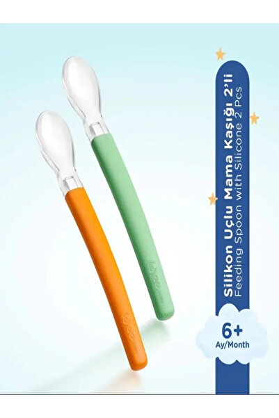 Wee Baby Wee Silikon Beslenme Kaşığı 2 Li