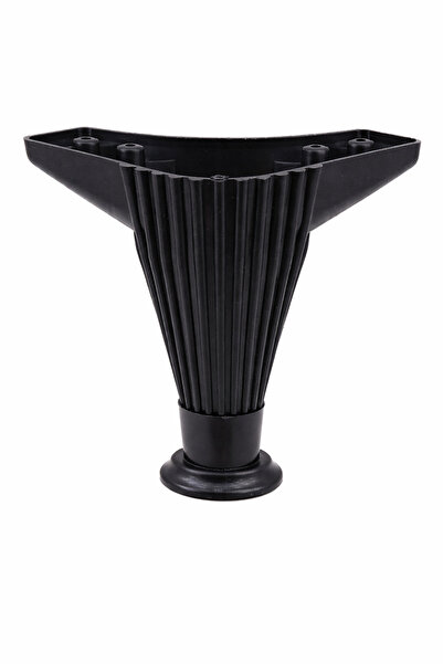 Badem10 Mobilya Kanepe Koltuk Ünite Puf Ayağı 12 Cm Siyah Baza Ayakları