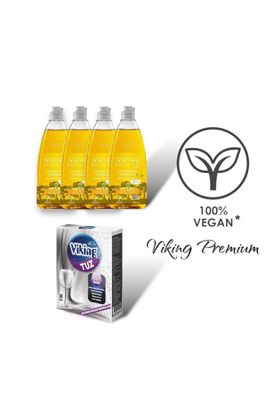 Viking Premium Bulaşık Deterjanı Nergis & Bergamot + 4 Adet + 1,5 Kg Bulaşık ...