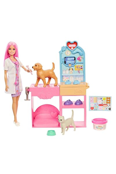 Barbie nin Veteriner Kliniği™ Bebek ve Aksesuarlar Oyun seti JFX93