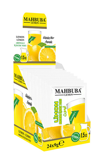 Mahbuba Limon Aromalı Soğuk Toz Içecek 24x9gr