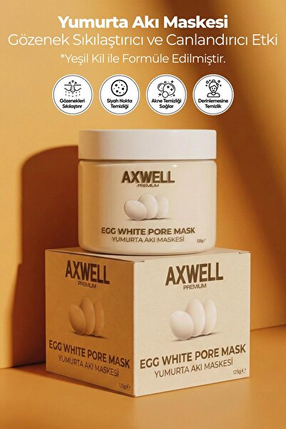AXWELL PREMIUM Egg White - Yumurta Pore Gözenek Maskesi 125 Gr