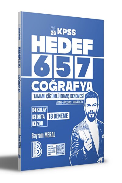 Benim Hocam Yayınları 2026 Kpss Coğrafya Tamamı Çözümlü 6 5 7 18 Deneme