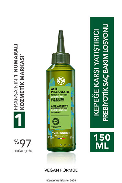 Yves Rocher Yatıştırıcı Prebiyotik Saç Losyonu - Kepeğe Karşı / Anti Pelliculaire -Vegan -150ml