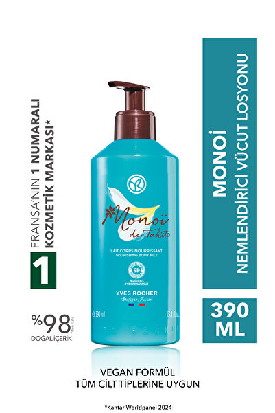 Yves Rocher Nemlendirici Vücut Losyonu-Tüm Ciltler- Monoi de Tahiti-Vegan