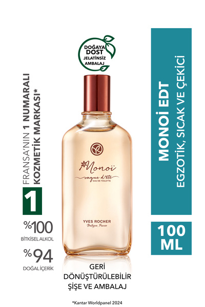 Yves Rocher Monoi Edt - 100 ml