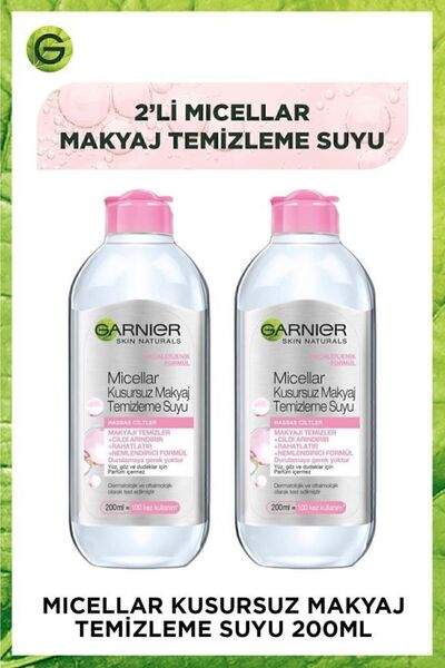 Garnier Micellar Kusursuz Makyaj Temizleme Suyu 200ml 2'li Set