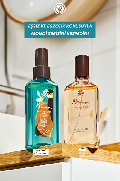 Yves Rocher Monoi EDT - Kadın Parfüm - Egzotik,Sıcak ve Çekici - Monoi de Tahiti-Vegan-100ml