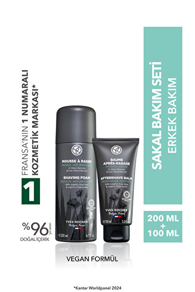 Yves Rocher Tıraş Köpüğü, Tıraş Balsamı Orjinal Boy Bakım Sakal Bakım Seti
