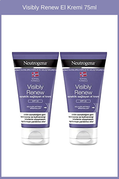 Neutrogena Visibly Renew El Kremi 75ml x2 adet