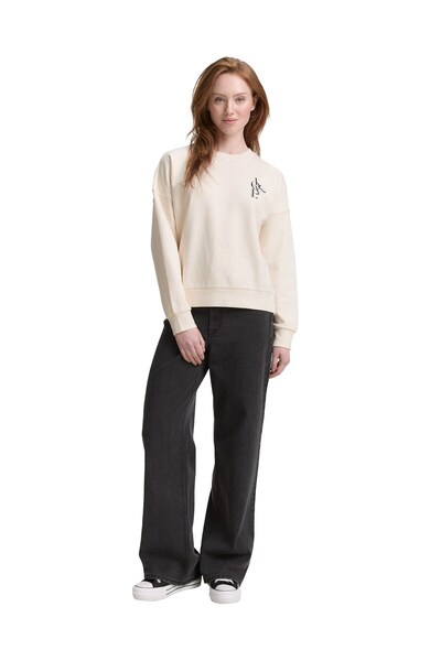 Tom Tailor Denim Bluza z okrągłym dekoltem i nadrukiem