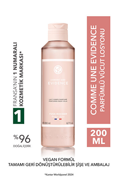Yves Rocher Parfümlü Vücut Losyonu-Comme Une Evidence-Kadın Parfüm-Vegan-200ml