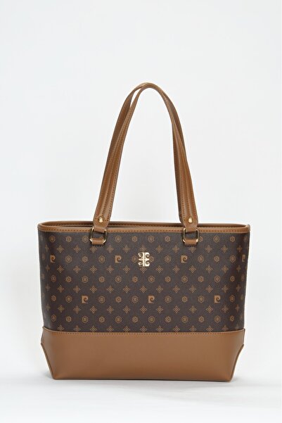 Pierre Cardin Kahve Monogram Kadın Omuz Çantası 05PO22Y1560