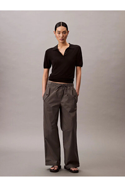 Calvin Klein LEKKIE BAWEŁNIANE SPODNIE CARGO