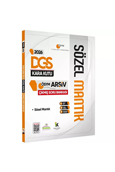 İnformal Yayınları 2026 DGS SÖZEL MANTIK Kara Kutu ÖSYM Çıkmış Soru Havuzu Ba...
