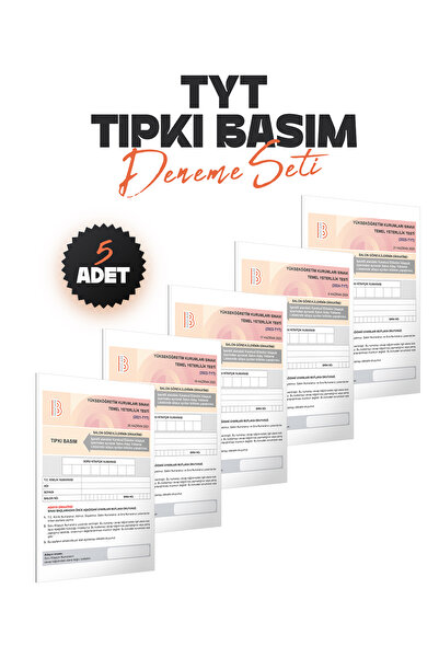 Benim Hocam Yayınları TYT Tıpkı Basım 5 Adet Deneme SETİ (2021-2022-2023-2024...