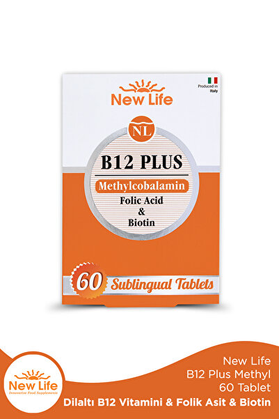New Life B12 Plus Methylcobolamin 60 Dilaltı Tablet