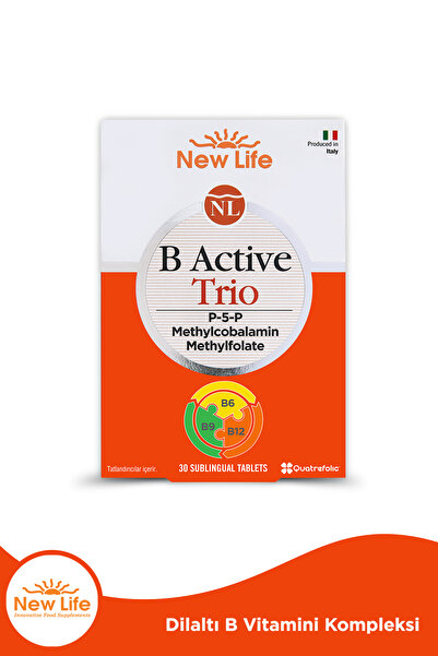 New Life B Active Trio 30 Tablet P5P - Metilkobalamin - Metilfolat