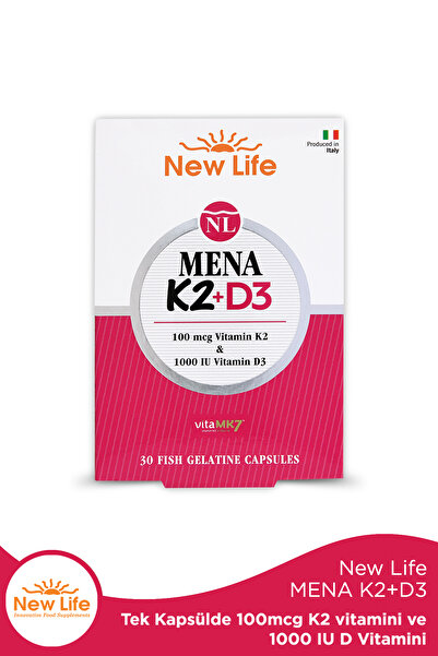 New Life Mena K2 D3 Vitamini 30 Kapsül