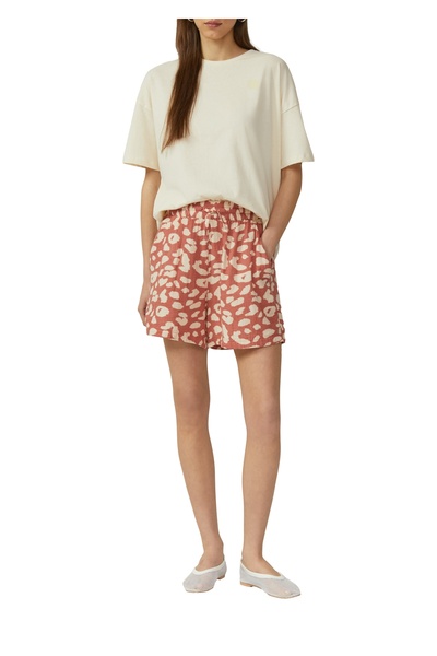 QS by s.Oliver Cotton t-shirt, back print, piping, jersey, cotton, round neck, soft.