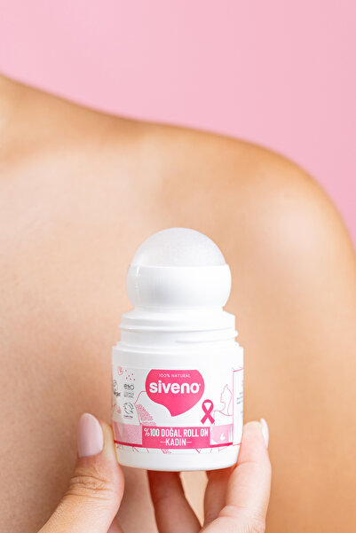 Siveno %100 Doğal Roll On Kadın Deodorant Ter Kokusu Önleyici Bitkisel Leke Bırakmayan Vegan 50 ml
