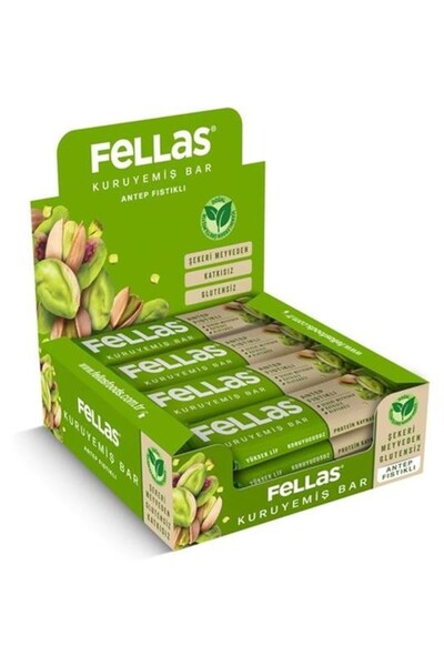 Fellas شريط المكسرات بالفستق (20 جرام) × 12 قطعة