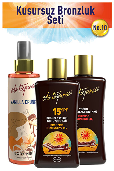 Eda Taşpınar Kusursuz Bronzluk Seti no.10 Spf0+Spf15+VanilyaMist (EGX03-EGX17...