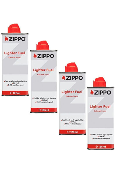 Zippo Çakmak ikmal Seti 4 Bidon Benzin Set4x