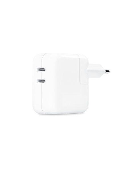 Apple 35 Watt Çift (USB-C) Bağlantı Noktalı Güç Adaptörü MW2K3TU/A