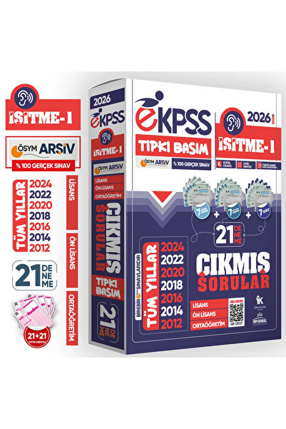 İnformal Yayınları 2026 EKPSS Lisans-Önlisans-Ortaöğretim İşitme-1 ÖSYM Tıpkı...