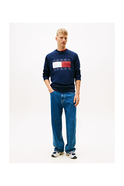 Tommy Jeans TJM REG BIG FLAG CNECK - Velká vlajka s krkem