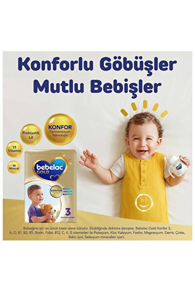 Bebelac Gold Konfor 3 Devam Sütü 1 Yaş+ 800 Gr