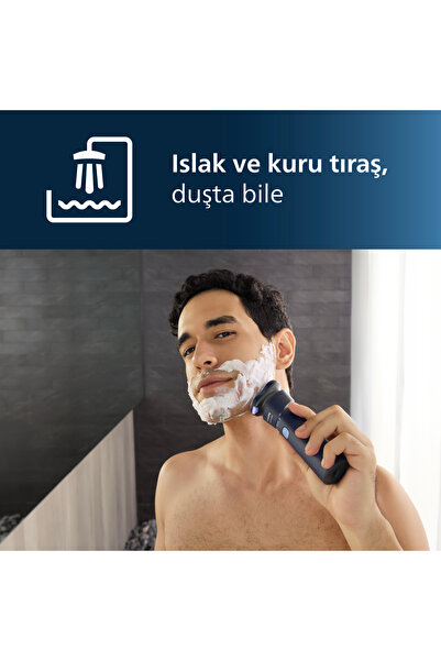 Philips 1000 Serisi Islak&Kuru Tıraş Makinesi, 3 Yönde Dönen Başlıklar,PowerCut Bıçaklar, S1885/00