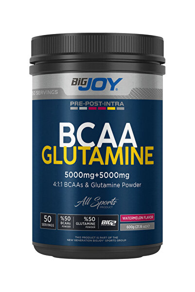 Bigjoy Sports Bcaa Glutamine Karpuz Aromalı 50 Servis 600 gr Aminoasit ( %50 ...